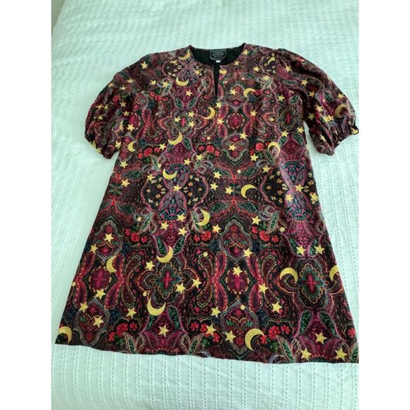 Johnny Was Star Gazer Silk Mini Tunic Dress, size M - Picture 3 of 7